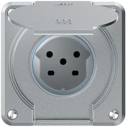Prise ENC robusto 1×type 15 IP55 aluminium 