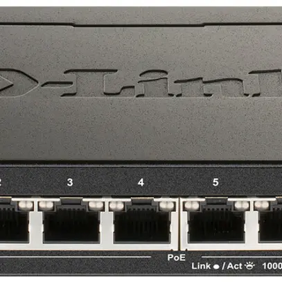 Switch D-Link DGS-1100-08PV2/E, 8-port smart managed Layer2 Gigabit PoE+ 