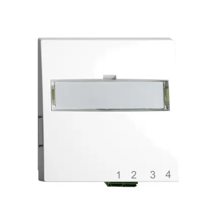 Scatola di raccordo INC FTTH EDIZIOdue FH 1×LC APC Duplex F bianco 
