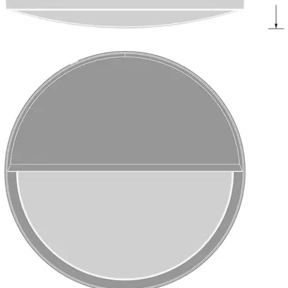 Limiteur d'éblouissement LEDVANCE BULKHEAD ROUND matière synthétique Ø262×74 no 