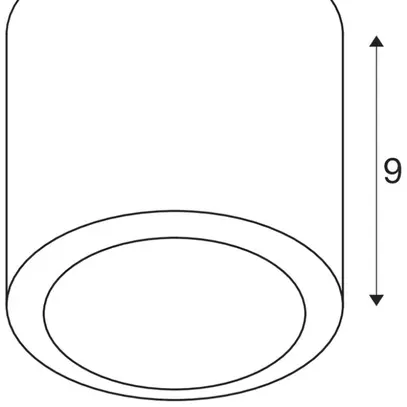 Plafonnier LED SLV OCULUS 11W 780lm 920…930 VAR Ø90×90mm laiton 