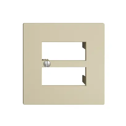 Placca frontale 4×RJ45 EDIZIOdue vanille, R&M swissline 