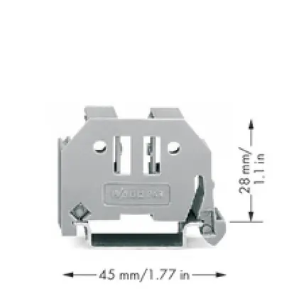 Pezzo d'arresto WAGO 10mm din35 