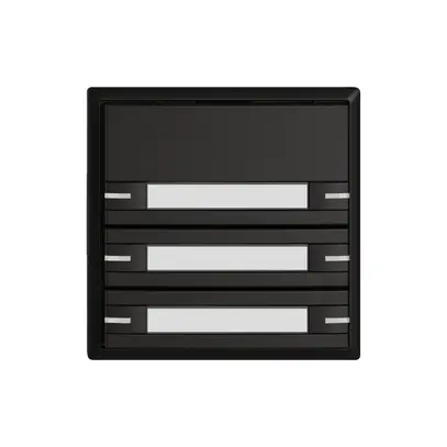 KNX-Taster RGB EDIZIO.liv SNAPFIX® Temperaturfüh.RGB-LED Pap.6×T 1-Tbed.sz 