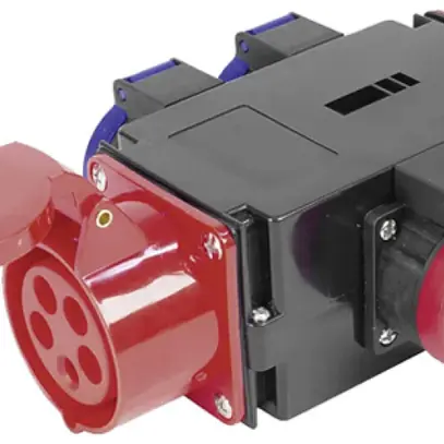 Distributore di corrente A. Steffen 1×CEE 16A 5p 415V 2×T23 1×T25 CEE 16A IP44 