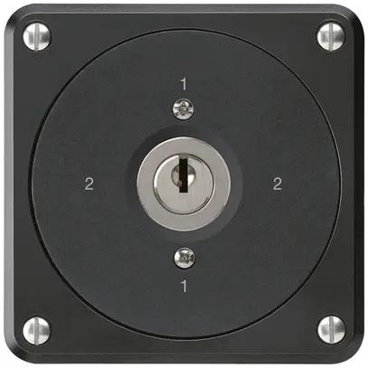 Interruttore a chiave INC robusto senza copertura 3/1P nero per combinazione 