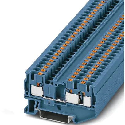 Durchgangsreihenklemme Push-In TWIN 0.2…6mm² blau 