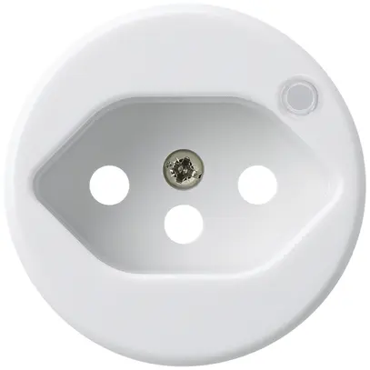 Disque frontal pour prise Hager basico 1×type 13 illuminé H blanc 