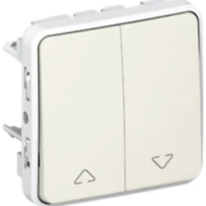 Interrupteur pour stores PLEXO 3+3/1L blanc 
