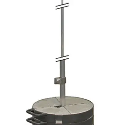 Kit de mât capteur Flury FL 88 Al L=5000mm, 3 parties, autonome 