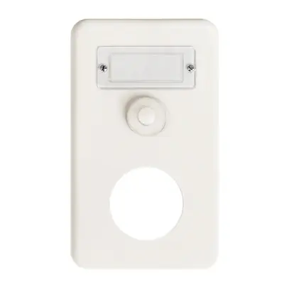Combinaison ENC I-I sonnerie +vide blanc FH, avec porte-étiquette 