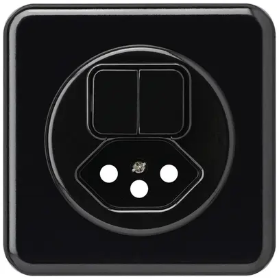 Kit frontal ENC basico 86×86mm noir pour combinaison grd.I S1/type 13 