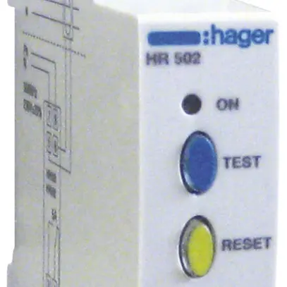 Relais surveillance courant différentiel Hager HR502 300mA type A 