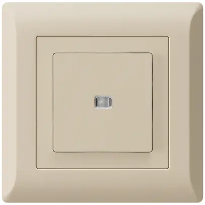 Interruttore pulsante luminoso INC kallysto.line 6/1P beige 
