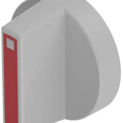 Manopola rotativa EAO51/61 luminoso grigio/rosso 