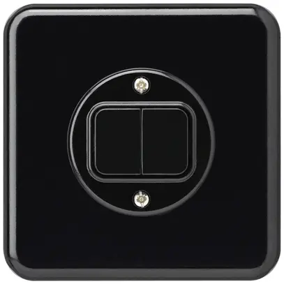 Contatto pulsante INC basico C+C nero 