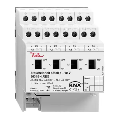 Unità di comando AMD Feller KNX 1…10V 4 volte 