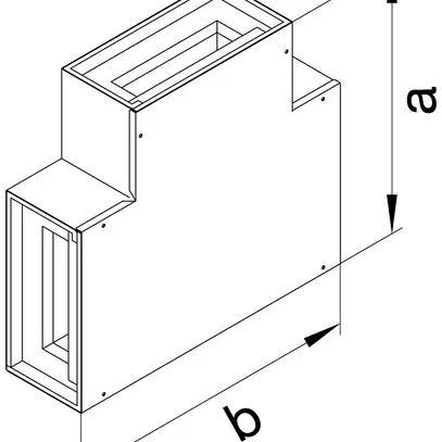 Anpassstück tehalit FWK 90 E60/30 50×210mm, verkehrsweiss 