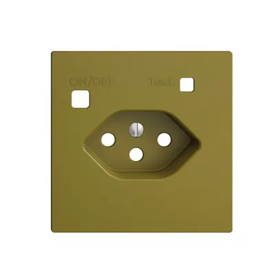 Kit frontale EDIZIOdue per presa FI F, T13, olive 
