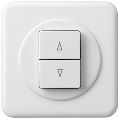 Interruttore per tapparella INC basico con 2 tasti di comando bianco 