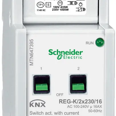 Actionneur-commutateur AMD KNX SE, 2×230V, MTN647395 