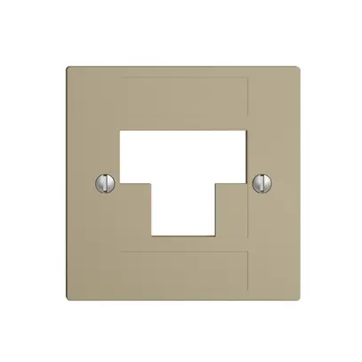 Plaque frontale 2×RJ45 ITplus EDIZIOdue sand 