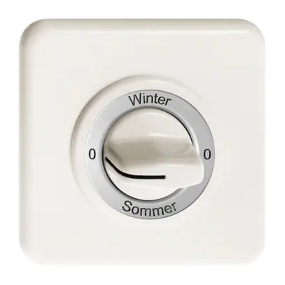 Kit frontal 0-Winter-0-Sommer pour interrupteur rotatif blanc 