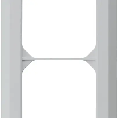 Telaio di copertura INC kallysto.line 2×1 grigio chiaro 92×152mm 
