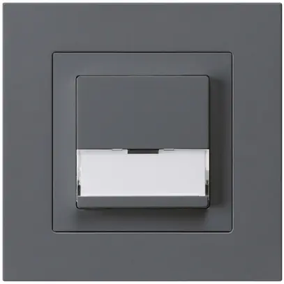 Tasto di suoneria INC A/1L kallysto.pro antracite con porta-etichetta 37×15mm 