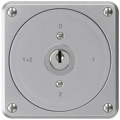 Interrupteur à clé ENC robusto sans clapet 1/1P aluminium pour combinaison 