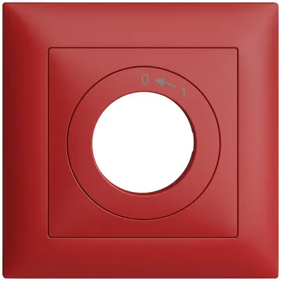 Kit frontal EDIZIOdue 0<-1 88×88mm berry pour interr.à clé 