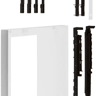 Kit Hager univers N 450×500mm p.9 sectionneurs DIN00 horizontal sur rails 60mm 
