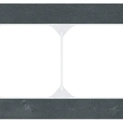 Abdeckrahmen KAL.art 1×4 94×274mm Schiefer schwarz 