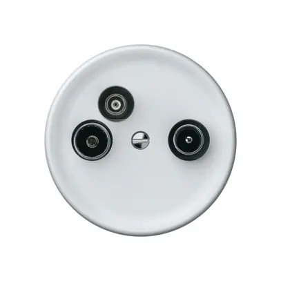 Presa antenna TV-R-dati origin presa terminale 10.5dB bianco 