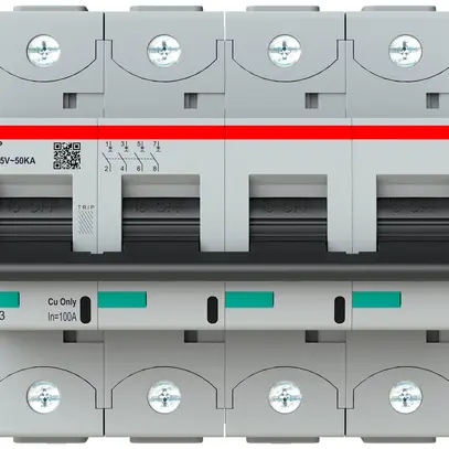 Disjoncteur ABB S804P-D100 4P 400V D-100A 50kA 6UM 