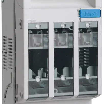 Sezionatore HPC Hager DIN00 690VAC 160A guida DIN alto/basso mors.a staffa 70mm² 