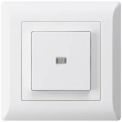 Interruttore pulsante luminoso INC kallysto.line 3/1P bianco 
