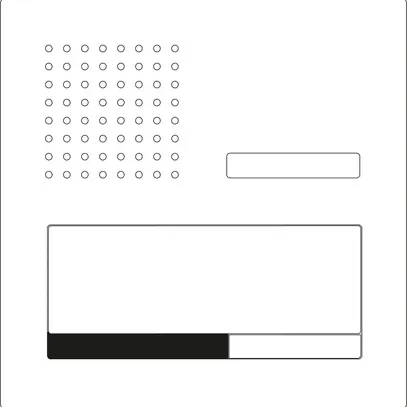 Clapet pour courrier audio Siedle Classic 2 modules argent 312×302mm 