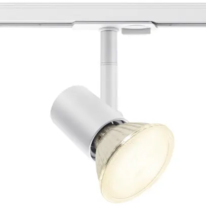 Projecteur SLV SPOT TRACK E27 75W adapt.1-ph. Ø48mm blanc 