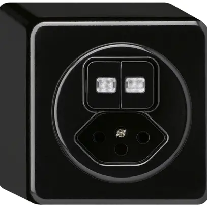 Combinaison lumineuse AP basico 3+A-R/1L+type 13 noir 2 lentilles 