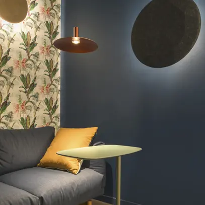 Abat-jour SLV LALU ELYPSE acier Ø330×35mm bronze à teinte unie 