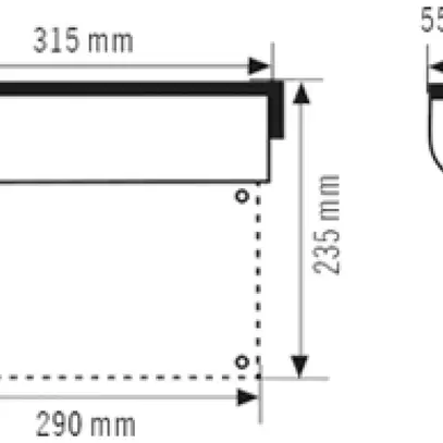 Lampada di emergenza ESYLUX SLC EL LED IR 230V 3W IP40 3h all fissaggio laterale 