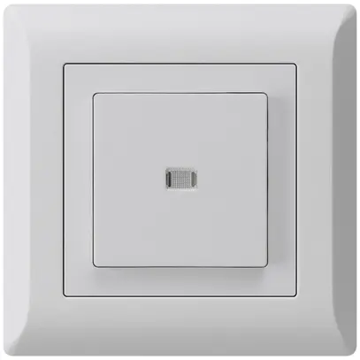 Interrupteur poussoir lumineux ENC kallysto.line 6/1P gris clair 