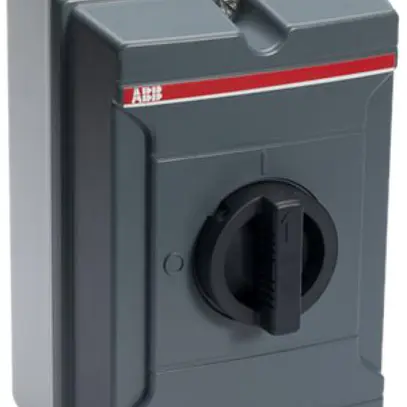 Interrupteur général AP ABB 4 pôles 75 A 400V gris foncé/noir 