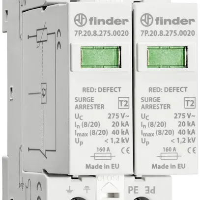Protezione sovratensioni AMD SPD type 2 per rete TN-S monofase 