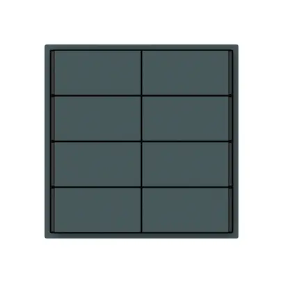 Pulsante KNX KAL 8×tasti 8×punti azionamento LED antracite 