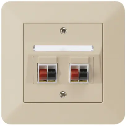 Presa INC audio kallysto.trend 2×beige morsetto per 2 altoparlante 