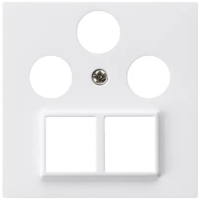Plaque frontale HMS kallysto pour R/TV/SAT blanc 