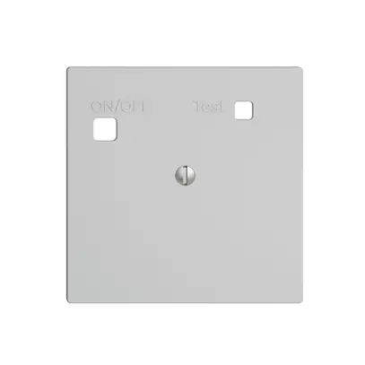 Kit frontale EDIZIOdue per presa FI F, chiuso, grigio chiaro 