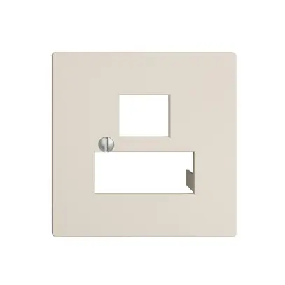 Placca frontale 3×RJ45 EDIZIOdue crema, R&M swissline 